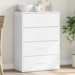 vidaXL Aparador de madera de ingeniería blanco 60x31x84 cm