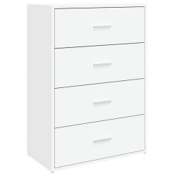 vidaXL Aparador de madera de ingeniería blanco 60x31x84 cm