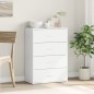 vidaXL Aparador de madera de ingeniería blanco 60x31x84 cm