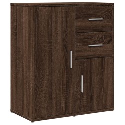 vidaXL Aparador de madera de ingeniería marrón roble 60x31x70 cm