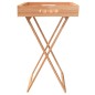 vidaXL Mesa bandeja plegable madera maciza nogal 52x36x56,5 cm vidaXL Mesa bandeja plegable madera maciza nogal 52x36x56,5 cm