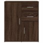 vidaXL Aparador de madera de ingeniería marrón roble 60x31x70 cm vidaXL Aparador de madera de ingeniería marrón roble 60x31x70 cm