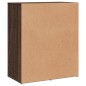 vidaXL Aparador de madera de ingeniería marrón roble 60x31x70 cm vidaXL Aparador de madera de ingeniería marrón roble 60x31x70 cm