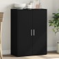 vidaXL Aparador de madera de ingeniería negro 60x31x84 cm vidaXL Aparador de madera de ingeniería negro 60x31x84 cm