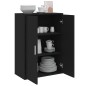 vidaXL Aparador de madera de ingeniería negro 60x31x84 cm vidaXL Aparador de madera de ingeniería negro 60x31x84 cm