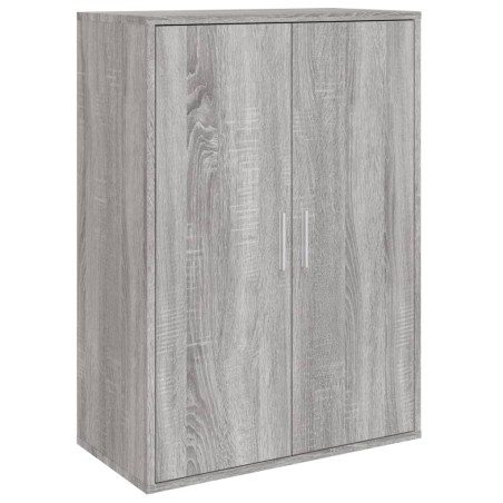 vidaXL Aparador de madera de ingeniería gris Sonoma 60x31x84 cm
