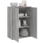 vidaXL Aparador de madera de ingeniería gris Sonoma 60x31x84 cm vidaXL Aparador de madera de ingeniería gris Sonoma 60x31x84 cm