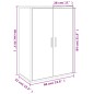 vidaXL Aparador de madera de ingeniería gris Sonoma 60x31x84 cm vidaXL Aparador de madera de ingeniería gris Sonoma 60x31x84 cm