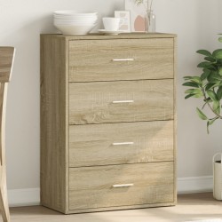 vidaXL Aparador de madera de ingeniería roble Sonoma 60x31x84 cm