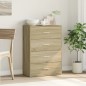 vidaXL Aparador de madera de ingeniería roble Sonoma 60x31x84 cm vidaXL Aparador de madera de ingeniería roble Sonoma 60x31x84 cm