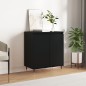 vidaXL Aparador de madera contrachapada negro 60x35x70 cm vidaXL Aparador de madera contrachapada negro 60x35x70 cm