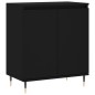 vidaXL Aparador de madera contrachapada negro 60x35x70 cm vidaXL Aparador de madera contrachapada negro 60x35x70 cm