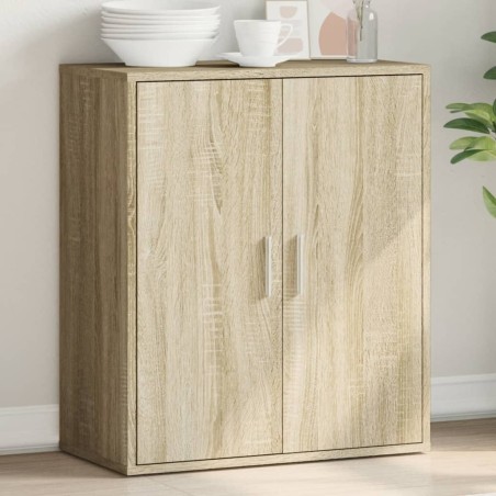 vidaXL Aparador de madera de ingeniería roble Sonoma 79x38x80 cm