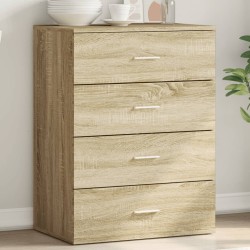 vidaXL Aparador de madera de ingeniería roble Sonoma 60x39x80 cm