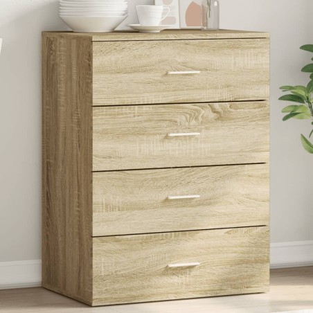 vidaXL Aparador de madera de ingeniería roble Sonoma 60x39x80 cm