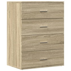 vidaXL Aparador de madera de ingeniería roble Sonoma 60x39x80 cm