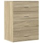 vidaXL Aparador de madera de ingeniería roble Sonoma 60x39x80 cm vidaXL Aparador de madera de ingeniería roble Sonoma 60x39x80 cm