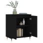 vidaXL Aparador de madera contrachapada negro 60x35x70 cm vidaXL Aparador de madera contrachapada negro 60x35x70 cm