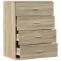 vidaXL Aparador de madera de ingeniería roble Sonoma 60x39x80 cm vidaXL Aparador de madera de ingeniería roble Sonoma 60x39x80 cm