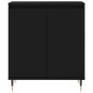 vidaXL Aparador de madera contrachapada negro 60x35x70 cm vidaXL Aparador de madera contrachapada negro 60x35x70 cm