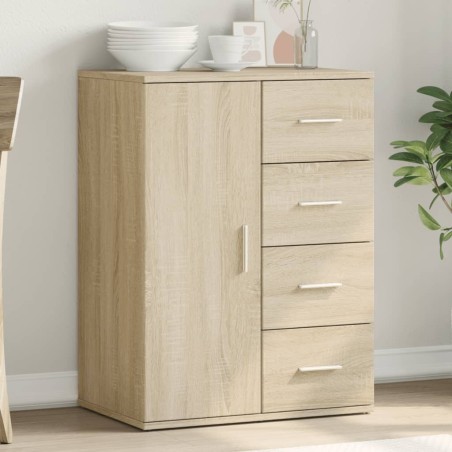 vidaXL Aparador de madera de ingeniería roble Sonoma 59x39x80 cm