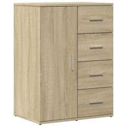 vidaXL Aparador de madera de ingeniería roble Sonoma 59x39x80 cm
