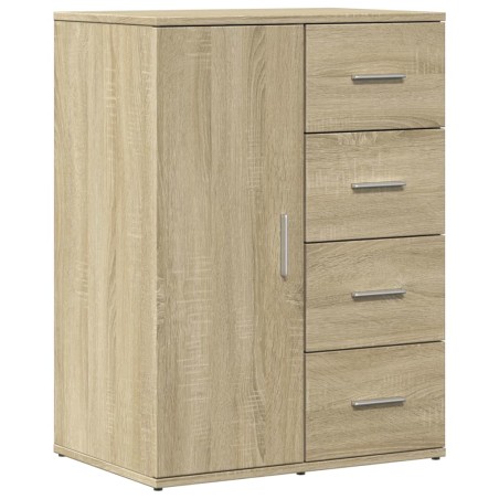 vidaXL Aparador de madera de ingeniería roble Sonoma 59x39x80 cm