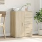 vidaXL Aparador de madera de ingeniería roble Sonoma 59x39x80 cm