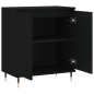 vidaXL Aparador de madera contrachapada negro 60x35x70 cm vidaXL Aparador de madera contrachapada negro 60x35x70 cm
