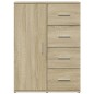 vidaXL Aparador de madera de ingeniería roble Sonoma 59x39x80 cm