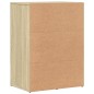 vidaXL Aparador de madera de ingeniería roble Sonoma 59x39x80 cm