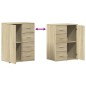 vidaXL Aparador de madera de ingeniería roble Sonoma 59x39x80 cm