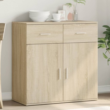 vidaXL Aparador de madera de ingeniería roble Sonoma 79x38x80 cm