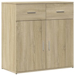 vidaXL Aparador de madera de ingeniería roble Sonoma 79x38x80 cm