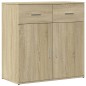 vidaXL Aparador de madera de ingeniería roble Sonoma 79x38x80 cm vidaXL Aparador de madera de ingeniería roble Sonoma 79x38x80 cm
