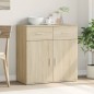 vidaXL Aparador de madera de ingeniería roble Sonoma 79x38x80 cm vidaXL Aparador de madera de ingeniería roble Sonoma 79x38x80 cm