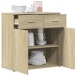 vidaXL Aparador de madera de ingeniería roble Sonoma 79x38x80 cm vidaXL Aparador de madera de ingeniería roble Sonoma 79x38x80 cm