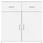 vidaXL Aparador de madera de ingeniería blanco 79x38x80 cm vidaXL Aparador de madera de ingeniería blanco 79x38x80 cm
