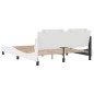 vidaXL Estructura de cama cabecero cuero sintético blanco 160x200 cm vidaXL Estructura de cama cabecero cuero sintético blanco 160x200 cm