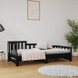 vidaXL Sofá cama extraíble madera maciza de pino negro 2x(90x200) cm vidaXL Sofá cama extraíble madera maciza de pino negro 2x(90x200) cm