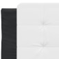 vidaXL Cama con colchón cuero sintético negro y blanco 80x200 cm vidaXL Cama con colchón cuero sintético negro y blanco 80x200 cm