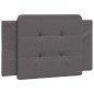 vidaXL Cama con colchón cuero sintético gris 90x190 cm vidaXL Cama con colchón cuero sintético gris 90x190 cm