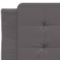 vidaXL Cama con colchón cuero sintético gris 90x190 cm vidaXL Cama con colchón cuero sintético gris 90x190 cm