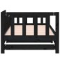 vidaXL Sofá cama extraíble madera maciza de pino negro 2x(90x200) cm vidaXL Sofá cama extraíble madera maciza de pino negro 2x(90x200) cm