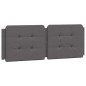 vidaXL Cama con colchón cuero sintético gris 140x190 cm vidaXL Cama con colchón cuero sintético gris 140x190 cm