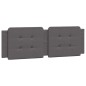 vidaXL Cama con colchón cuero sintético gris 160x200 cm vidaXL Cama con colchón cuero sintético gris 160x200 cm