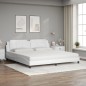 vidaXL Cama con colchón cuero sintético blanco 200x200 cm vidaXL Cama con colchón cuero sintético blanco 200x200 cm