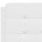 vidaXL Cama con colchón cuero sintético blanco 140x190 cm vidaXL Cama con colchón cuero sintético blanco 140x190 cm