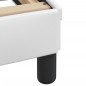vidaXL Cama con colchón cuero sintético blanco 140x190 cm vidaXL Cama con colchón cuero sintético blanco 140x190 cm