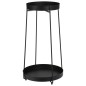 H&S Collection Soporte para macetas 2 piezas metal negro H&S Collection Soporte para macetas 2 piezas metal negro